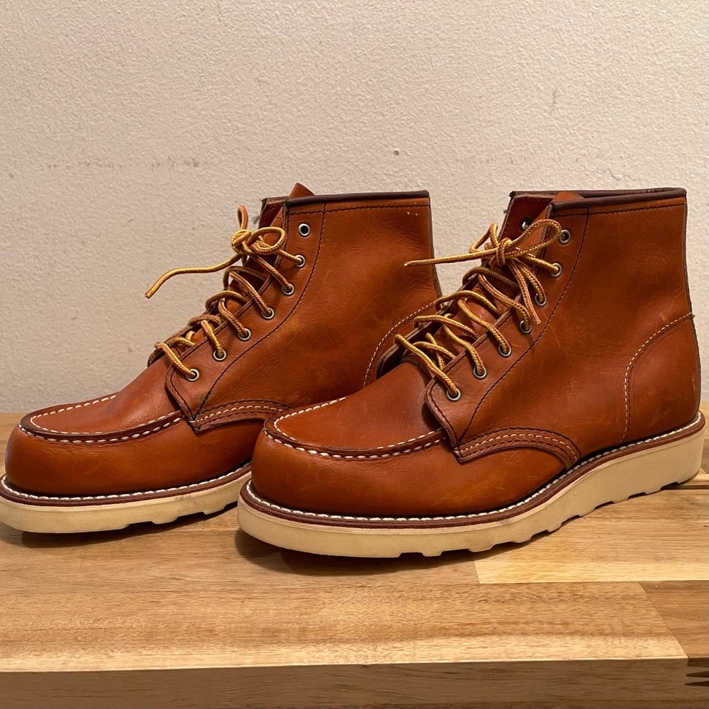 Red Wing Heritage 3375 Women's 6" Moc Toe Boots Oro-Legacy Leather 8.5 B - Picture 2 of 6